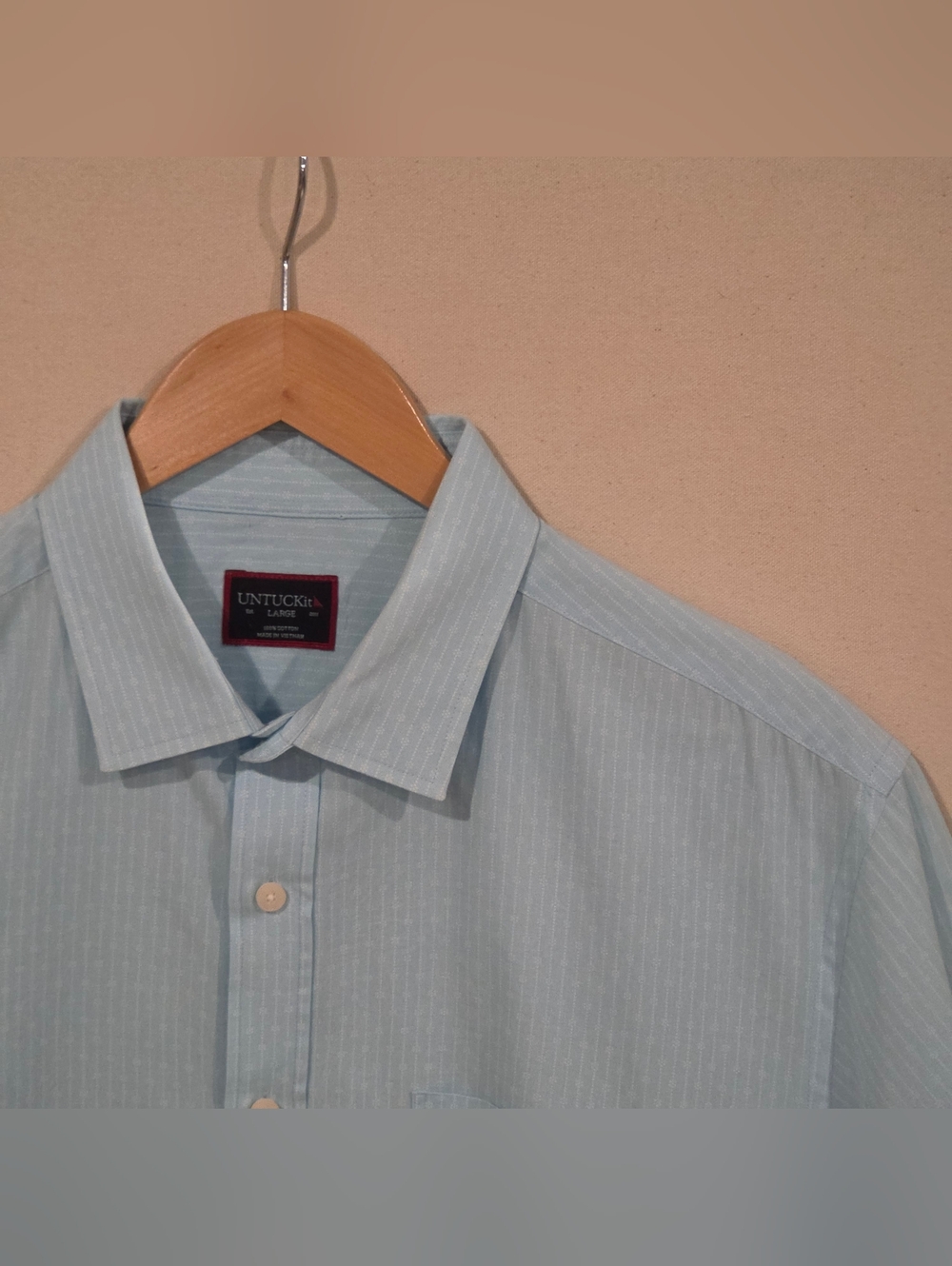UNTUCKit Regular Fit Short Sleeve Shirt L